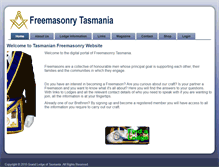 Tablet Screenshot of freemasonrytasmania.org